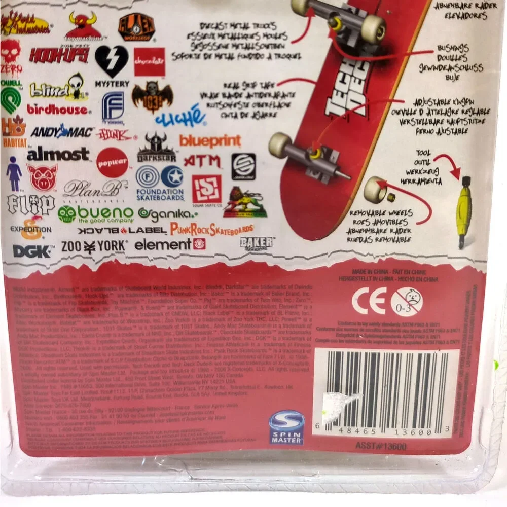 Vintage Tech Deck Finesse Skateboards Rod James Fingerboard 2006 New Sealed